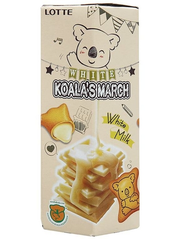 Bánh gấu Koala's March nhân sô cô la trắng(37G*48 hộp)