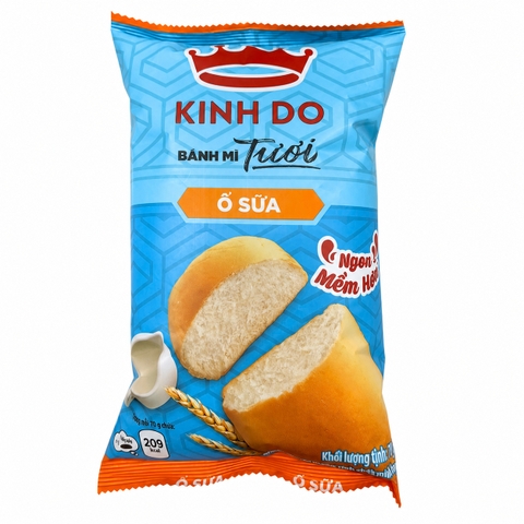 Bánh Mì Tươi Ổ Không Nhân Sữa (70G * 40 Gói)