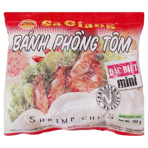Bánh Phồng Tôm Mini Đỏ (100G*120 gói )