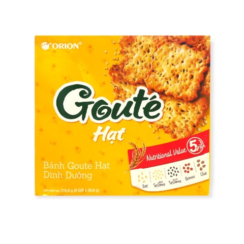 Bánh quy Gouté Hạt Dinh Dưỡng (316,8G* 8 hộp)