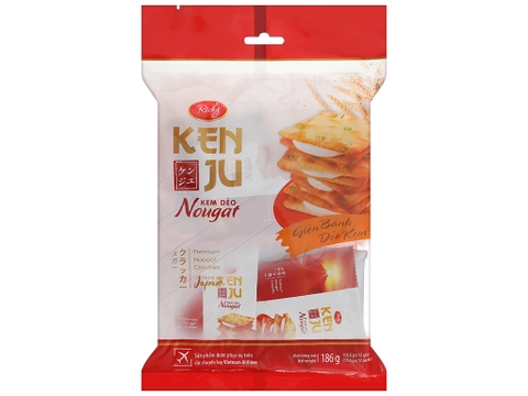 Bánh Quy Hành Kenju Kem Dẻo(186*18 Túi)