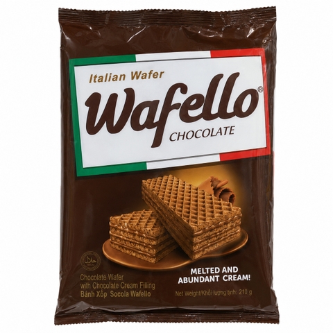 Bánh Xốp Wafello Chocolate (210G * 20 Gói  )