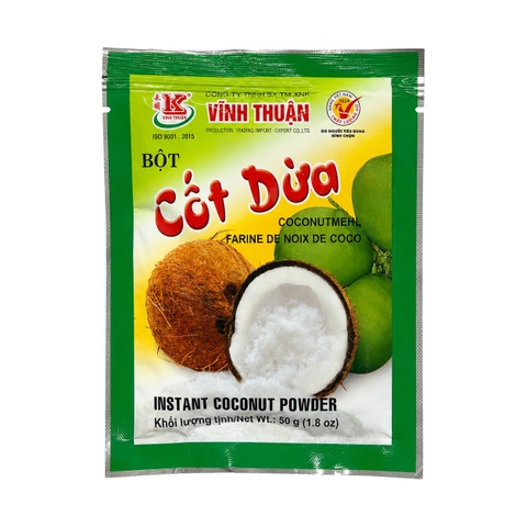 Bột Cốt Dừa Xanh (50G * 100 Gói)