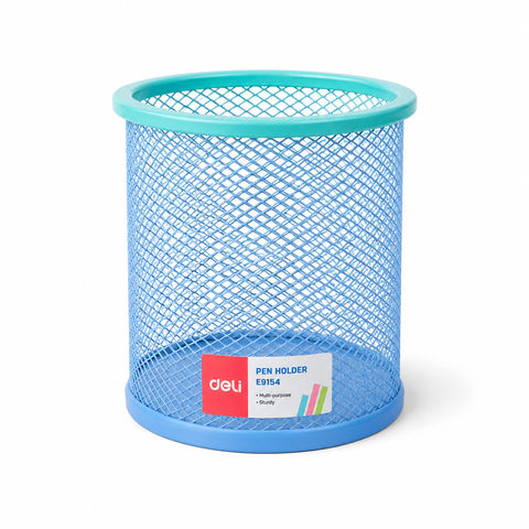 Cắm Bút Học Sinh - Lưới Sắt Nhiều Màu - Deli E9154