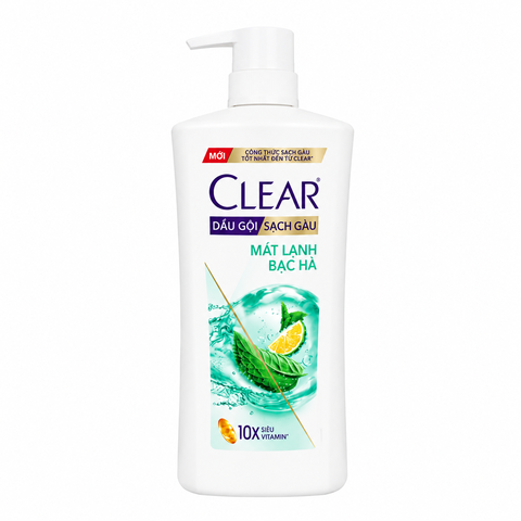 Clear Dầu Gội Mát Lạnh Bạc Hà (880G * 8 Chai)