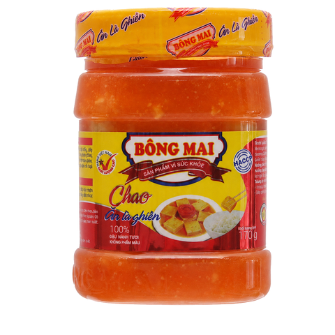 Chao Đậu Bông Mai Nắp Vàng (170G*40 Hũ)