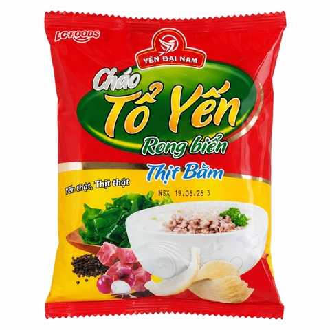 Cháo Tổ Yến Rong Biển Thịt Bằm (50G*40 Gói)