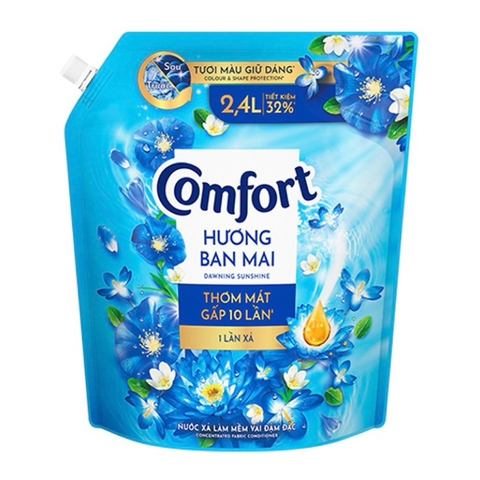 Comfort Đậm Đặc 1 Lần Xả Hương Ban Mai (2.4L * 4 Túi)