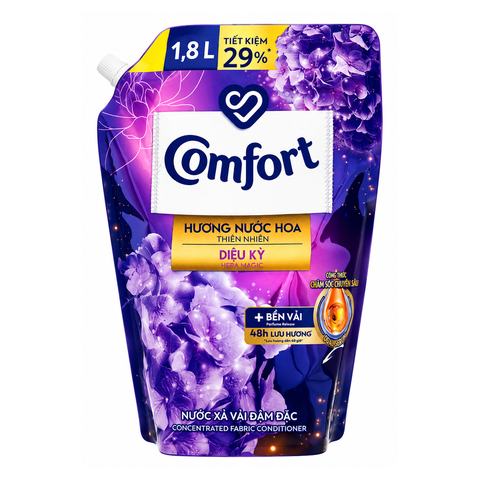 Comfort Chuyên Sâu Chăm Sóc Hương Nước Hoa Thiên Nhiên Diệu Kỳ (1.8L * 4 Túi)