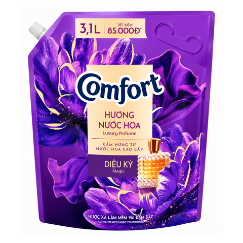 Comfort Chuyên Sâu Chăm Sóc Hương Nước Hoa Thiên Nhiên Diệu Kỳ (3.1L * 4 Túi)