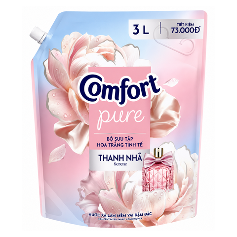 Comfort Nước Xả Vải Hoa Trắng Thanh Nhã (3L * 4 Túi)