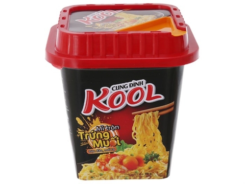 Cung Đình Kool Mì Trộn Tôm Trứng Muối 12 Thô Vuông (105G*12 Thố)