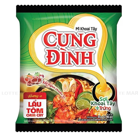 Mì Khoai Tây Cung Đình Lẩu Tôm Chua Cay (85G*30 Gói)