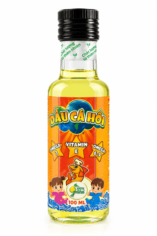 Dầu Ăn Cá Hồi Super Green Ăn Dặm Cho Bé 100ml