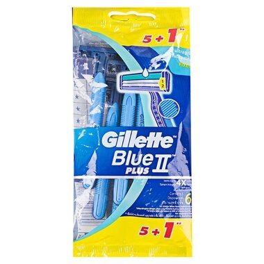 Dao Cạo Gillette Blue Ii Plus 5+1( 6Cái*12 Gói)