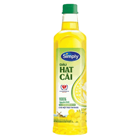 Dầu Hạt Cải Simply (1L*12 Chai)