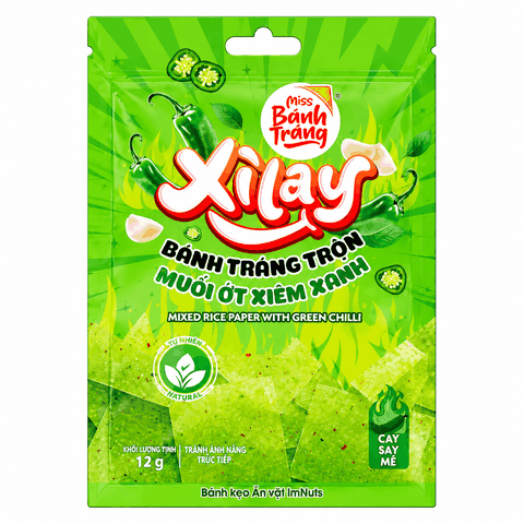 Bánh Tráng Trộn Miss Xì Lay Muối Ớt Xiêm Xanh 40g