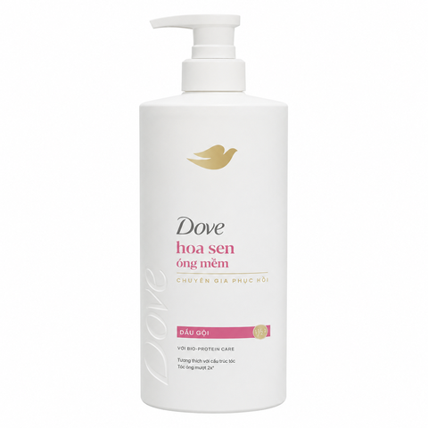 Dove Dầu Gội Serum Hoa Sen Óng Mềm (640G * 8 Chai)