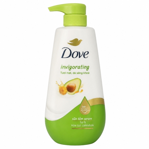 Dove Sữa Tắm Serum Đào, Bơ & Calendula (500G * 12 Chai)