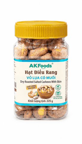 Hạt Điều Rang Vỏ Lụa Có Muối 225g