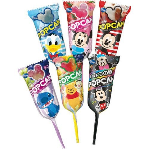 Kẹo Mút Glico Popcan Mickey Chống Sâu Răng Vị Trái Cây 10.5g
