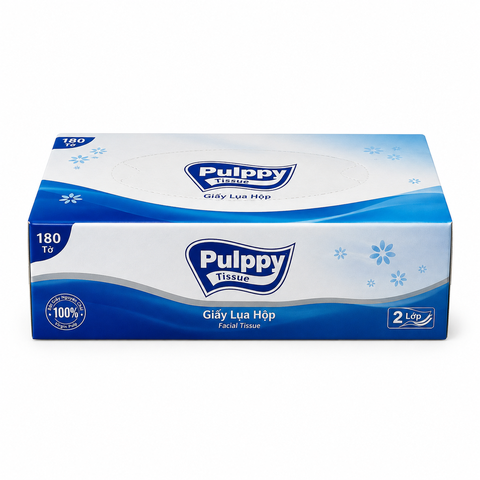 Giấy Lụa Hộp Pulppy (180 Tờ*50 Hộp)