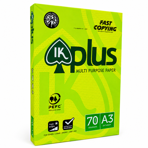 Giấy Trắng IK Plus 70gsm A3 (500 tờ * 5 ream)