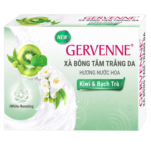 Gervenne Xà Bông Cục Kiwi & Bạch Trà (90G * 72 Cục)