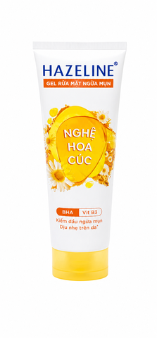 Hazeline Sữa Rửa Mặt Nghệ Hoa Cúc (100G*24 Tuýp)
