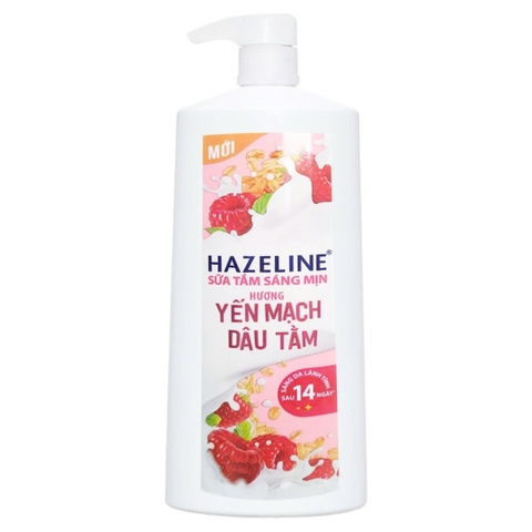 Hazeline Sữa Tắm Sáng Mịn Hương Yến Mạch Dâu Tằm (1KG * 12 Chai)