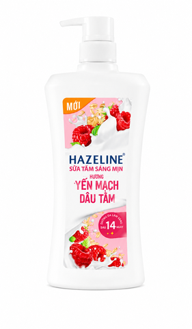 Hazeline Sữa Tắm Sáng Mịn Hương Yến Mạch Dâu Tằm (670G*8 Chai)