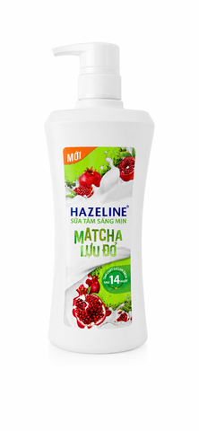 Hazeline Sữa Tắm Sáng Mịn Matcha Lựu Đỏ (670G*8 Chai)