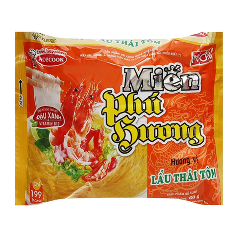 Miến Phú Hương Hương Vị Lẩu Thái Tôm (55G*24 Gói)
