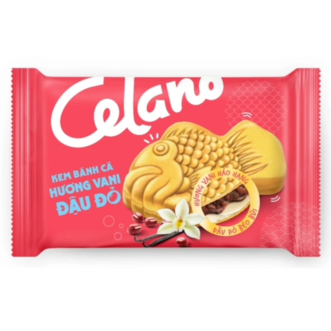 Kem Celano Bánh Cá Hương Vani Đậu Đỏ (100ML * 18 Cây)