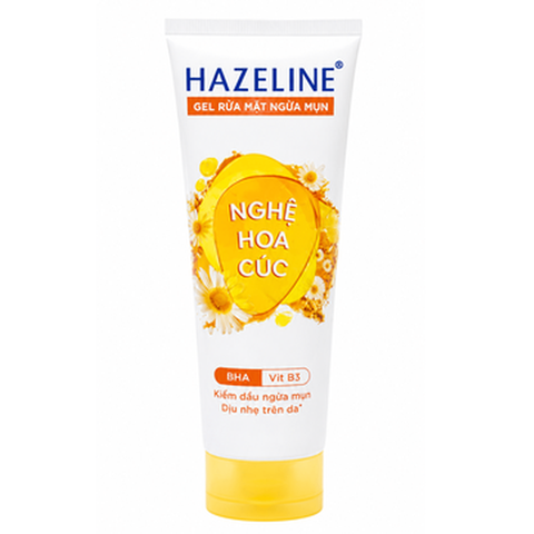 Hazeline Sữa Rửa Mặt Nghệ Hoa Cúc (100G*24 Tuýp)