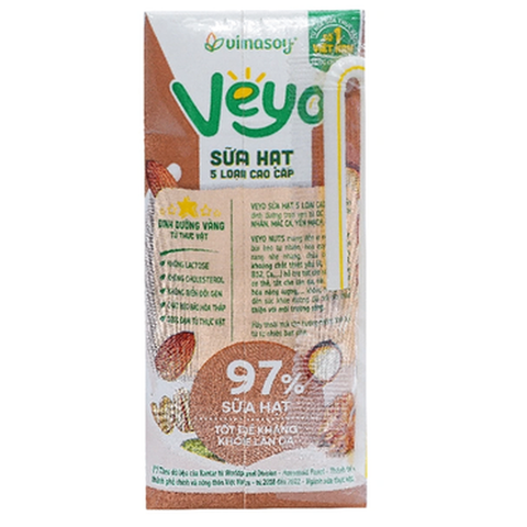 Sữa Hạt Veyo 5 Loại Hạt Cao Cấp (180ML * 24 Hộp)