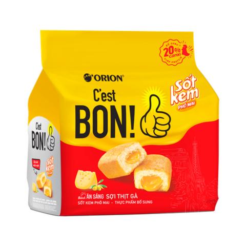 Bánh Ăn Sáng C'Est Bon Sợi Thịt Gà Sốt Kem Phô Mai (101,5G*20 Gói)