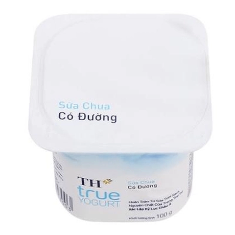 Sữa Chua Ăn Có Đường TH True Yougurt 100G x48 Hộp