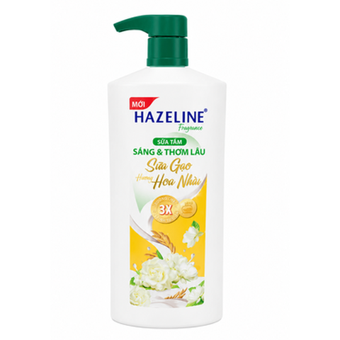 Hazeline Sữa Tắm Sữa Gạo Hoa Nhài (800G*12 Chai)