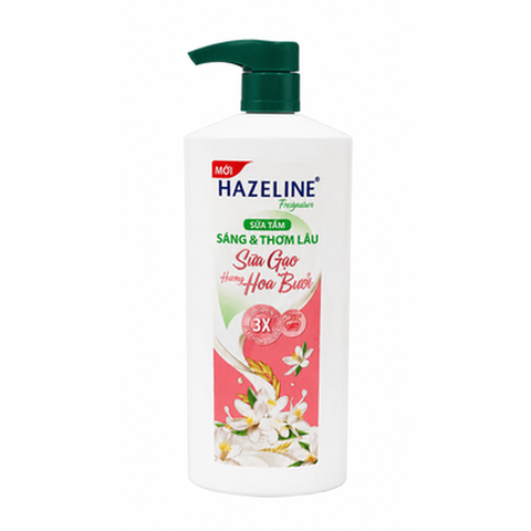 Hazeline Sữa Tắm Fragrance Hương Sữa Gạo Hoa Bưởi (800G*12 Chai)