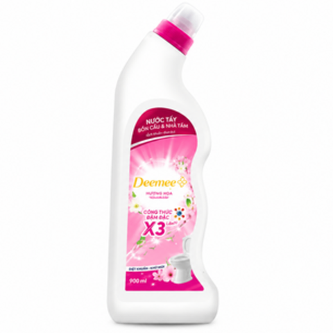 Nước Tẩy Bồn Cầu Và Nhà Tắm Deemee Hương Hoa Cỏ 900ml