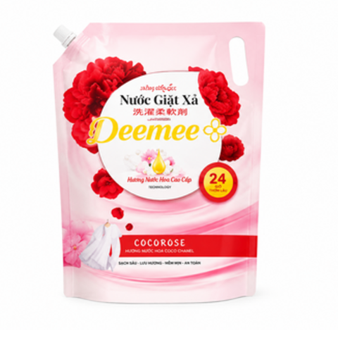 Nước Giặt Xả Deemee Hương Hoa Mẫu Đơn 2Kg