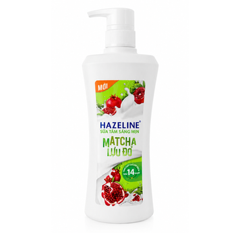 Hazeline Sữa Tắm Sáng Mịn Matcha Lựu Đỏ (670G*8 Chai)