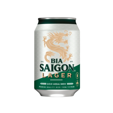 Bia Lon Sài Gòn Lager (330Ml*24 lon)