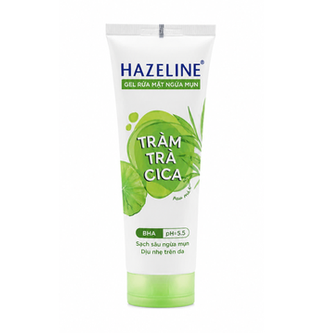 Hazeline Gel Rửa Mặt Tràm Trà Rau Má (100G*24 Tuýp)