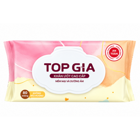 Khăn Ướt Top Gia Cao Cấp 80 Miếng