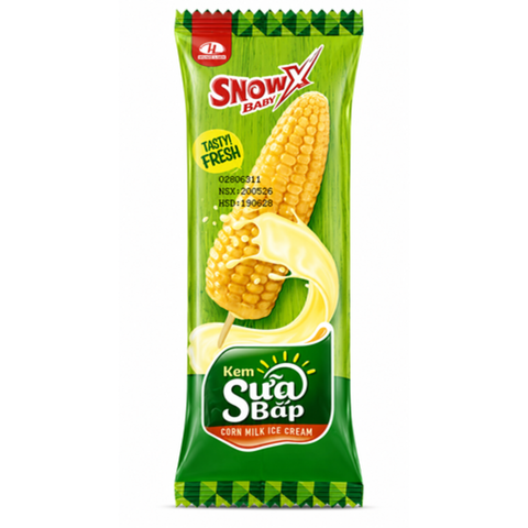 Kem Snow X Sữa Bắp (24 Cây *1 Thùng)