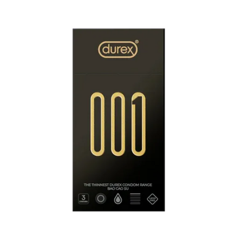 Bao Cao Su Durex 001 (3 cái * 1 hộp)