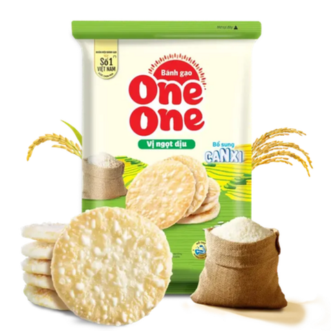 Bánh Gạo One one Vị Ngọt Dịu Bổ Sung Canxi (150G*22 gói)