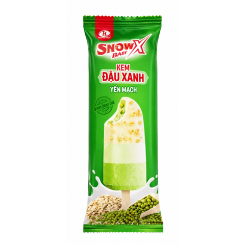 Kem Snow X Đậu Xanh Yến Mạch (20 Cây *1 Thùng)